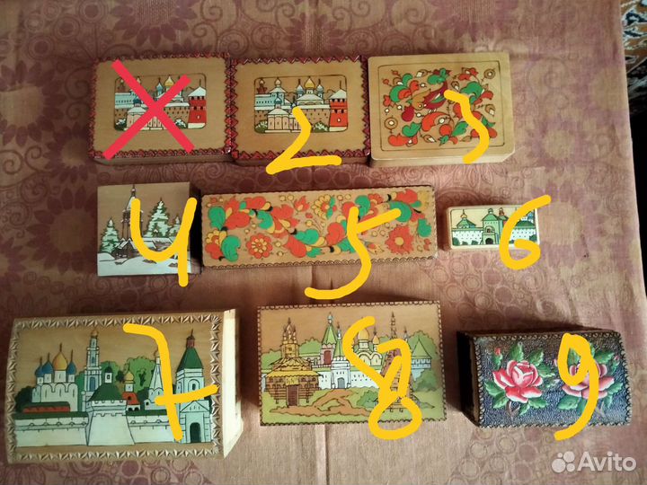 Шкатулки Загорская фабрика СССР