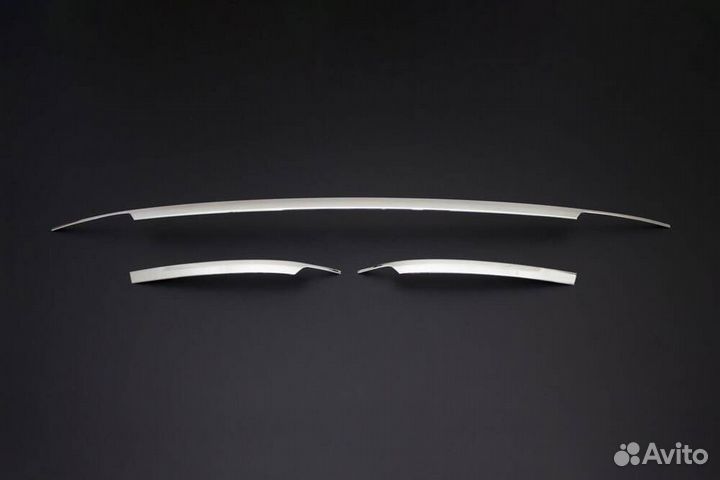 Молдинги на задний бампер Volkswagen Tiguan 16-20