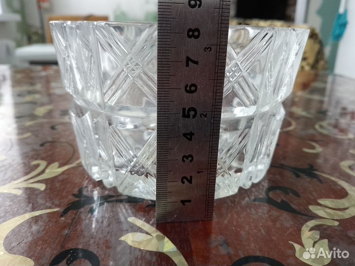 Хрустальный салатник СССР маленький