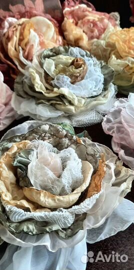 Шелк цветы ручной работы