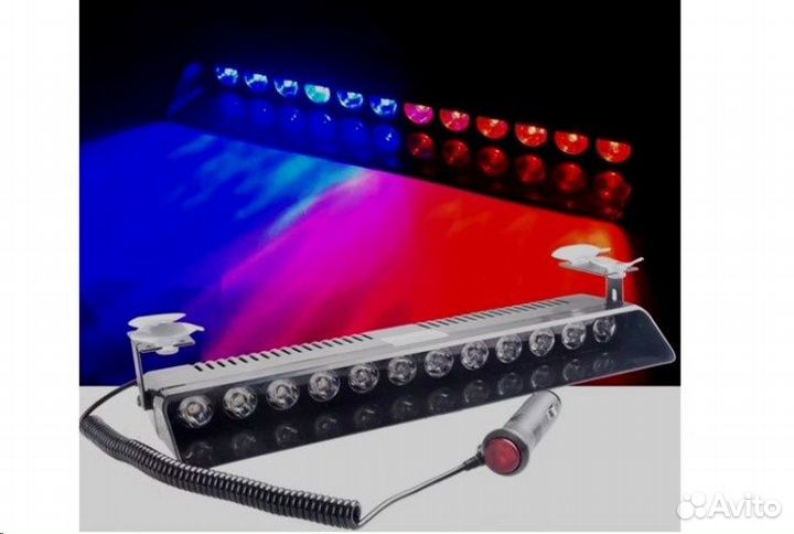 Стробоскоп внутрисалонный красный/белый/синий