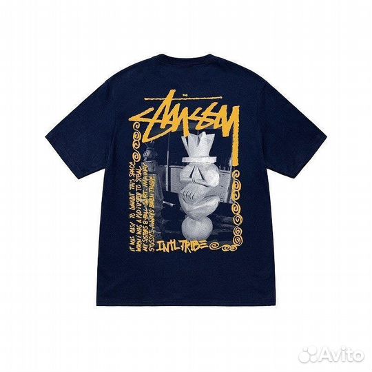 Футболка Stussy WTF Синяя