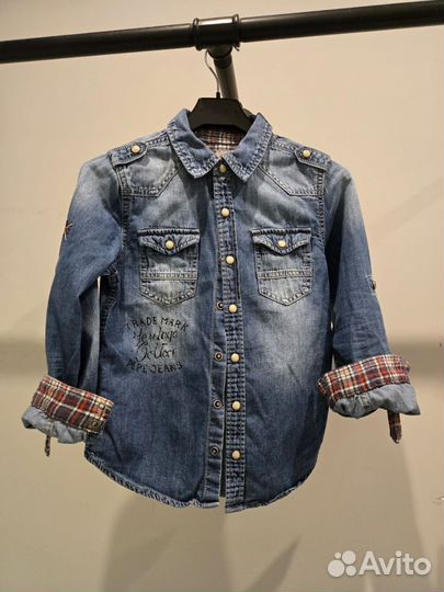 Джинсовая рубашка Pepe на мальчика 9 лет
