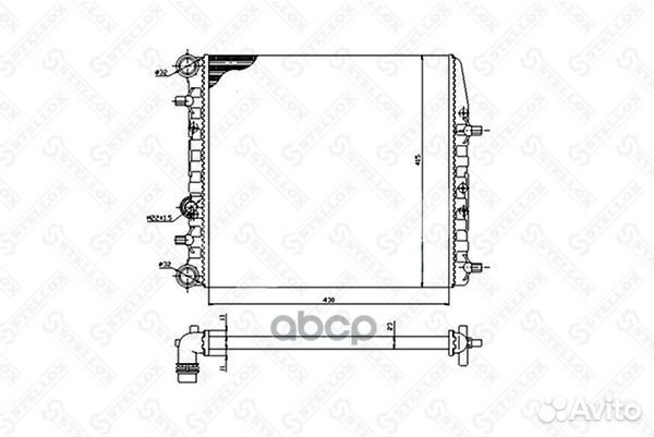 10-26241-SX радиатор системы охлаждения VW Pol