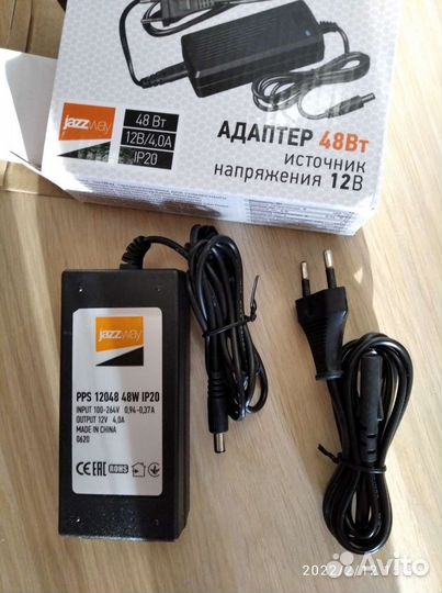 Адаптер 12вольт 4а новый