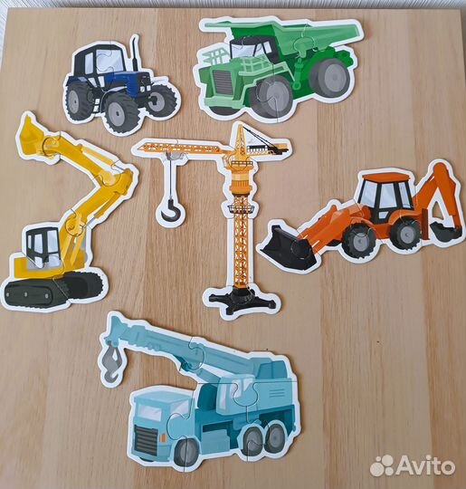 Пазл детский Строительная техника, 25 элементов