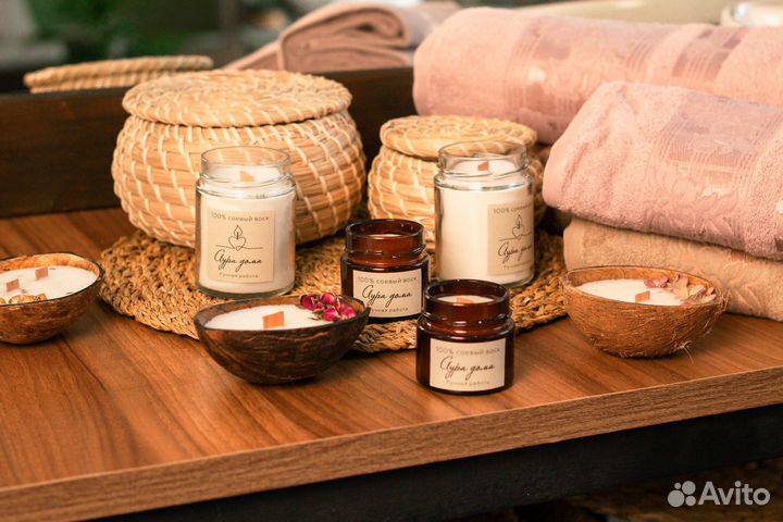 Свечи из соевого и кокосового воска