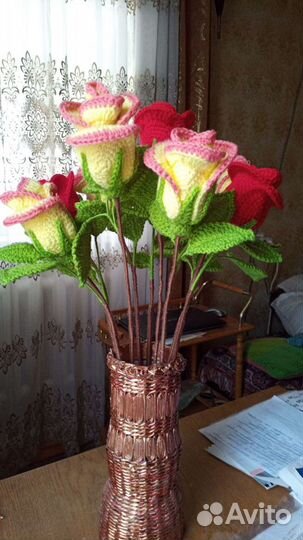 Цветы связанные крючком