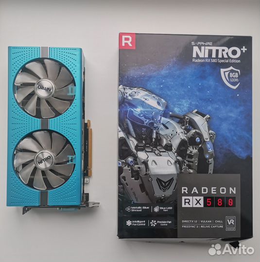 Видеокарта rx580 8gb sapphire nitro