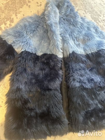 Искусственная шуба яркая