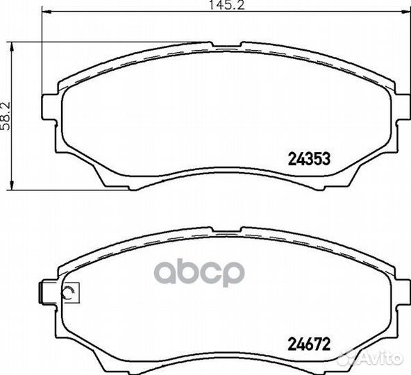 Колодки тормозные дисковые передн.B-serie (MJ)