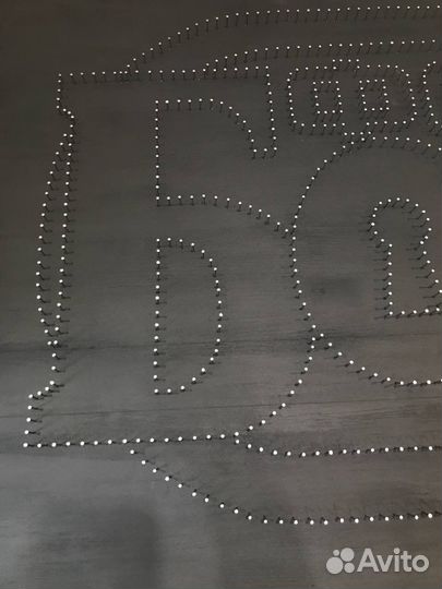 Панно из ниток и гвоздей string art