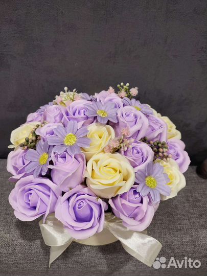 Цветы розы и букеты мыльные