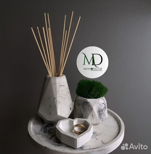 Гипсовое кашпо. Мини набор