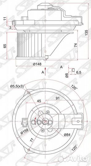 Мотор отопителя салона honda CR-V RD1/2/odyssey