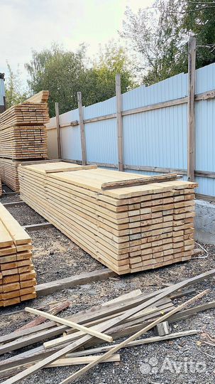 Доска обрезная 40х100х6000мм ГОСТ