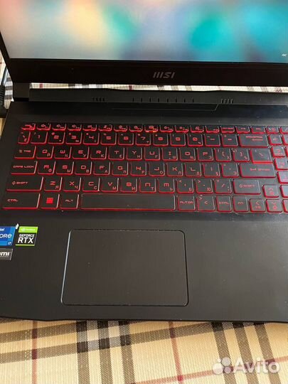 Игровой ноутбук msi katana GF66 12 UE