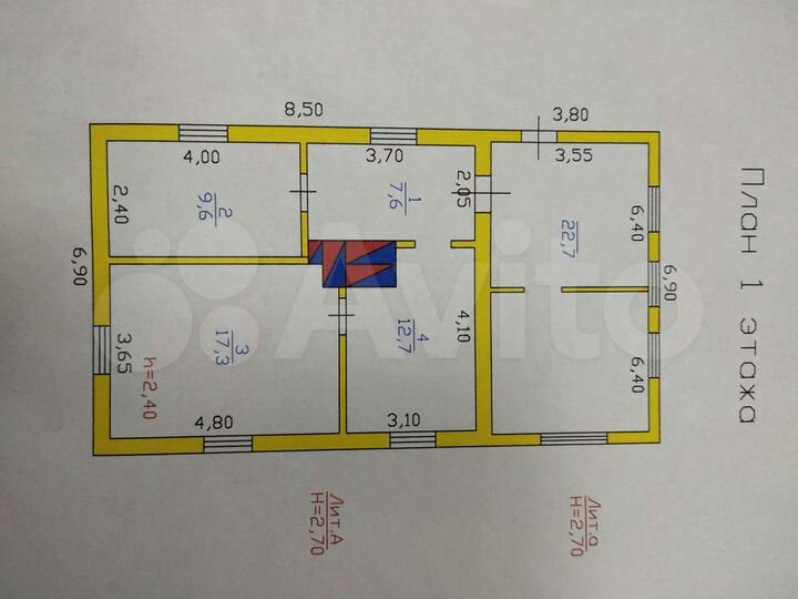 Дом 47 м² на участке 26 сот.