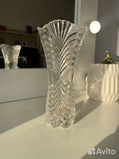 Ваза для цветов хрустальная 19см