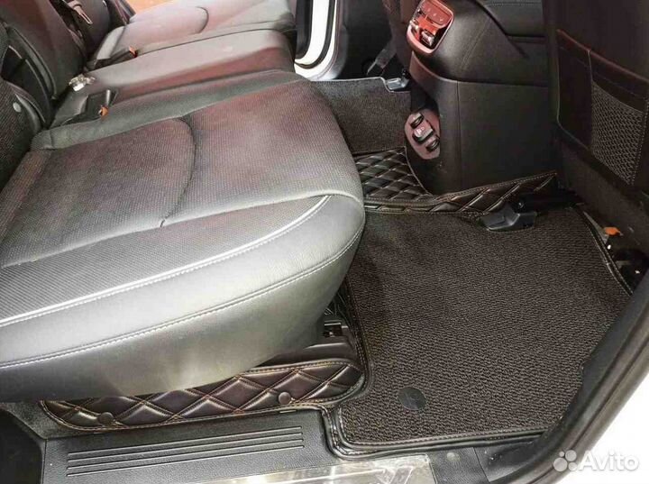 3Д коврики из экокожи KIA mohave 2021