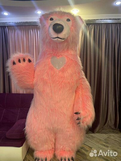 Ростовые куклы, белый медведь 2,5м
