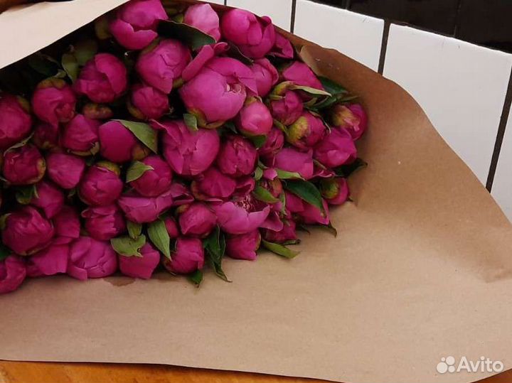 Пионы опт. Коробки. Опт коробка