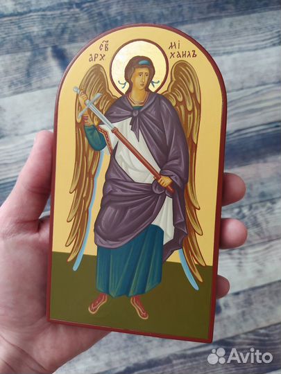 Архангел Михаил рукописная икона