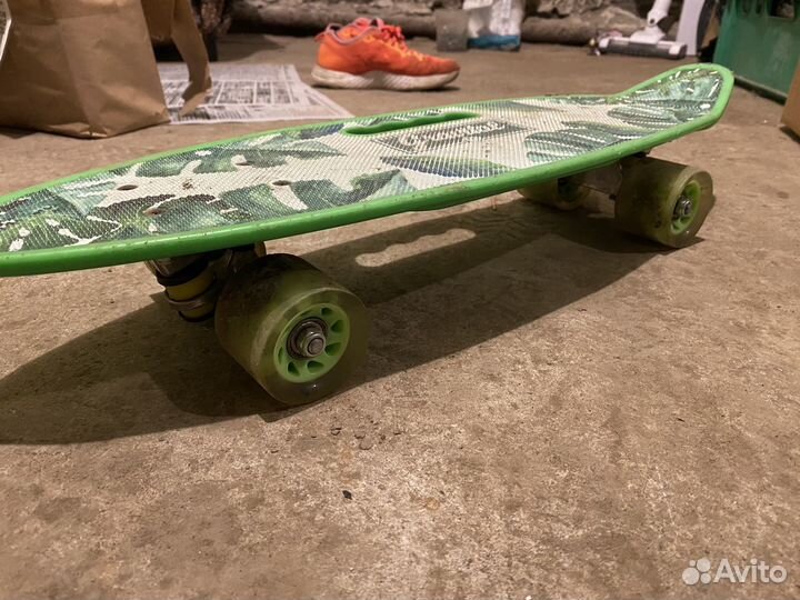 Лонгборд с ручкой, скейт