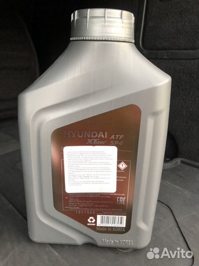 Масло трансмиссионное hyundai ATF sp 4