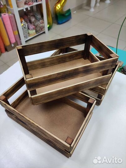 Ящик деревянный подарочный