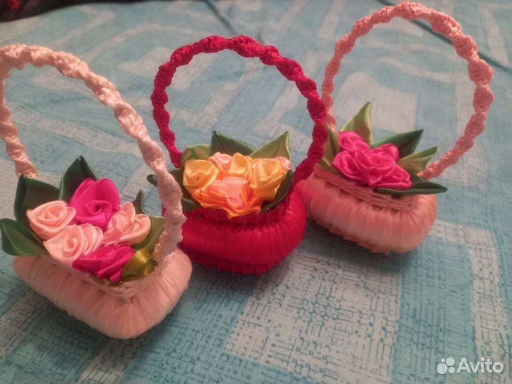 Корзина с цветами, сувенир