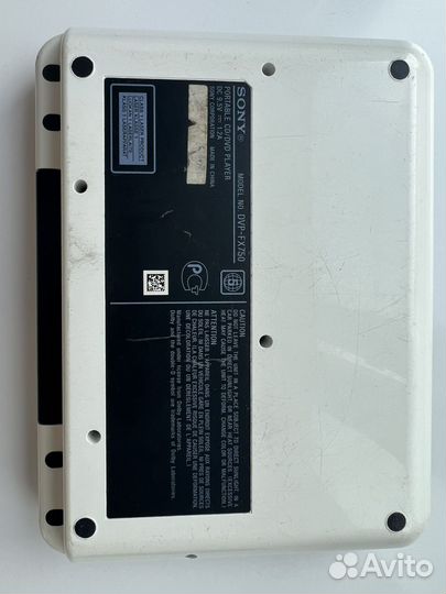 Портативный видеопроигрыватель sony DVP FX-750