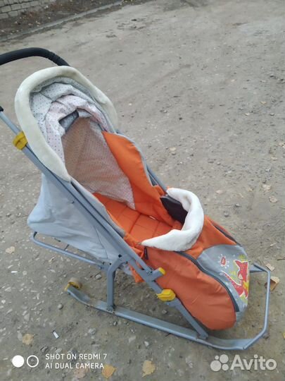 Сани коляска детские