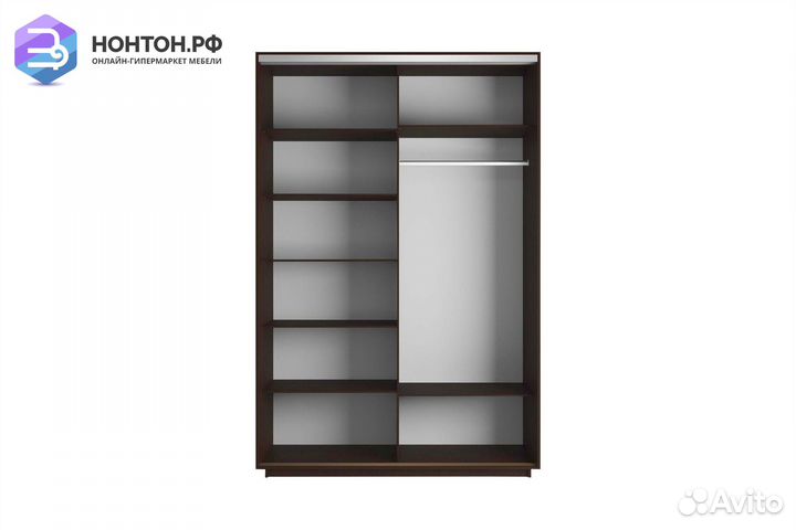 Шкаф-купе 2-х дверный Нонтон фото №1001 / венге