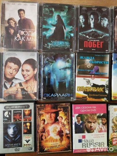Двд диски -фильмы, мультфильмы