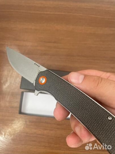 Нож складной ручной работы bark
