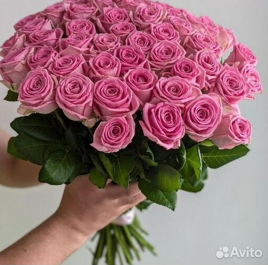 Розы букет 70см 51шт