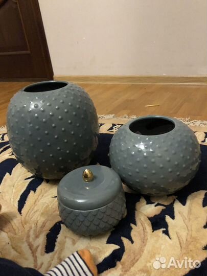 Комплект вазы и шкатулка для украшений