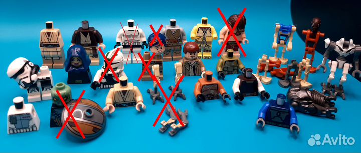 Lego детали фигурок Star Wars