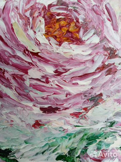 Картина маслом цветы