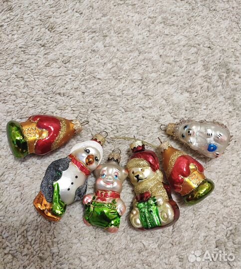 Елочные игрушки стекло