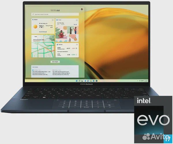 Стильный компактный ноутбук asus oled 14 2022