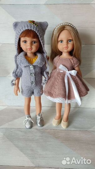 Вязаные наряды для кукол Паола Рейна