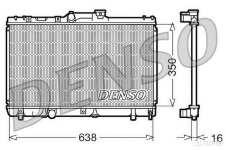 Denso DRM50013 Радиатор системы охлаждения