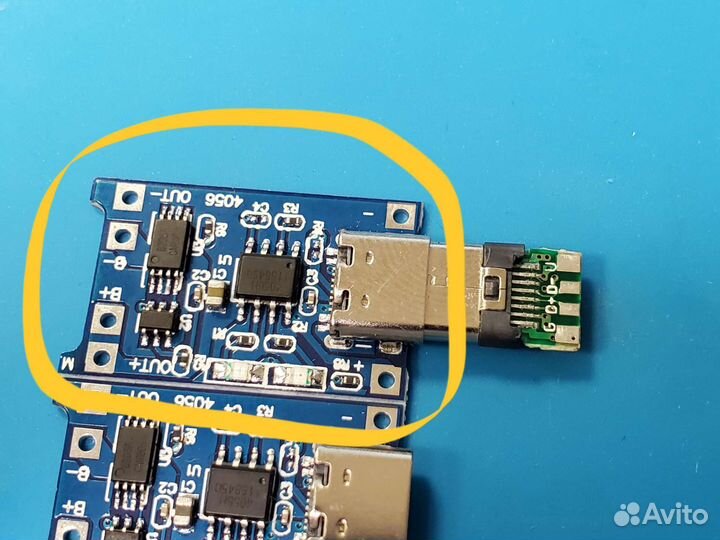 Контроллер для литиевых батарей 1A, USB type-c