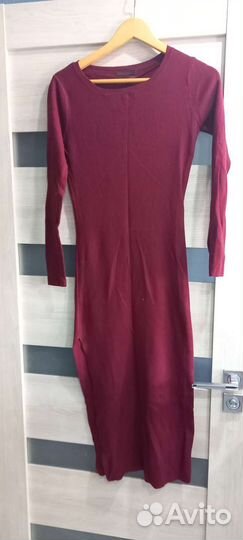 Платье лапша с разрезом