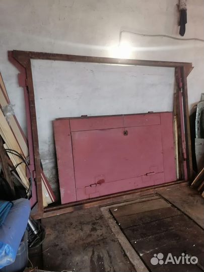 Ворота гаражные металлические бу