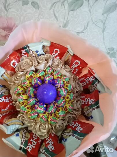 Букеты из лент, сладкие букеты а заказ