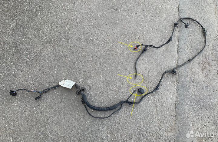 Проводка заднего бампера под парктроники Tiguan 1