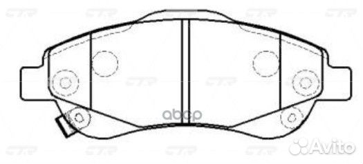 Колодки honda (CR-V III,IV) GK0390 CTR